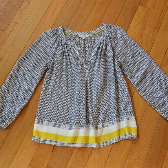 Boden Dolly Peasant Blouse Size 4P - Picture 1 of 11
